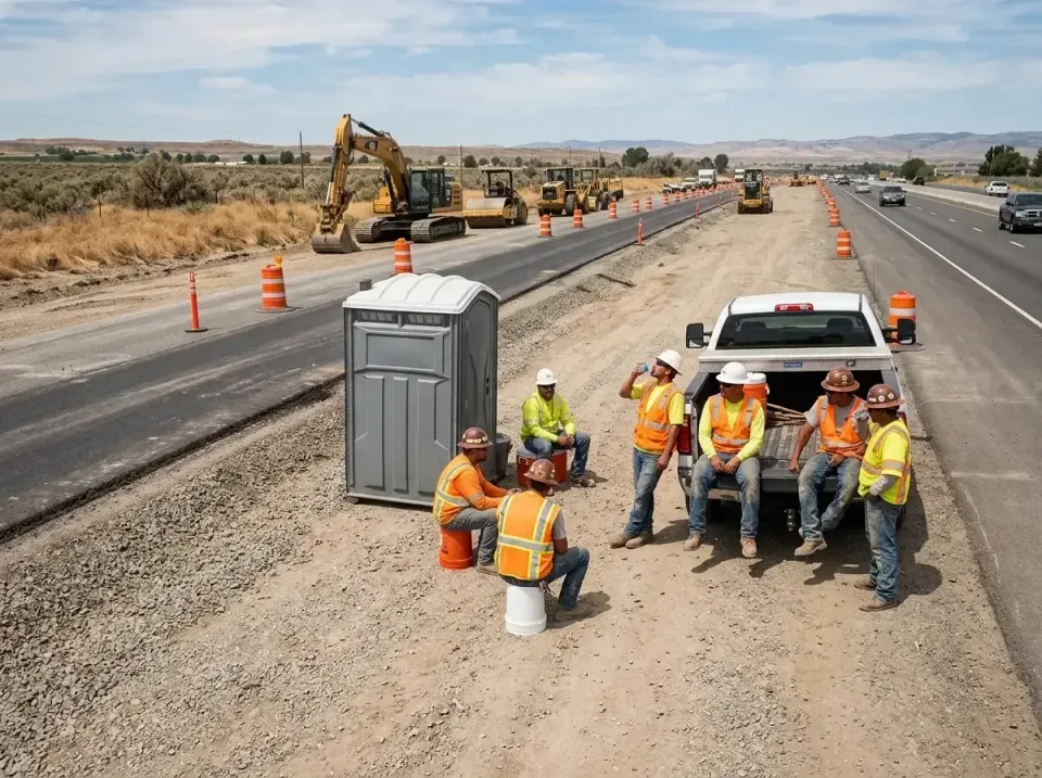 highway-road-construction-crew-007 — frequently asked questions, Porta Potty and Restroom Rentals in Glenrock, WY